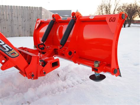 kubota snow plow skid steer|kubota side by snow plow.